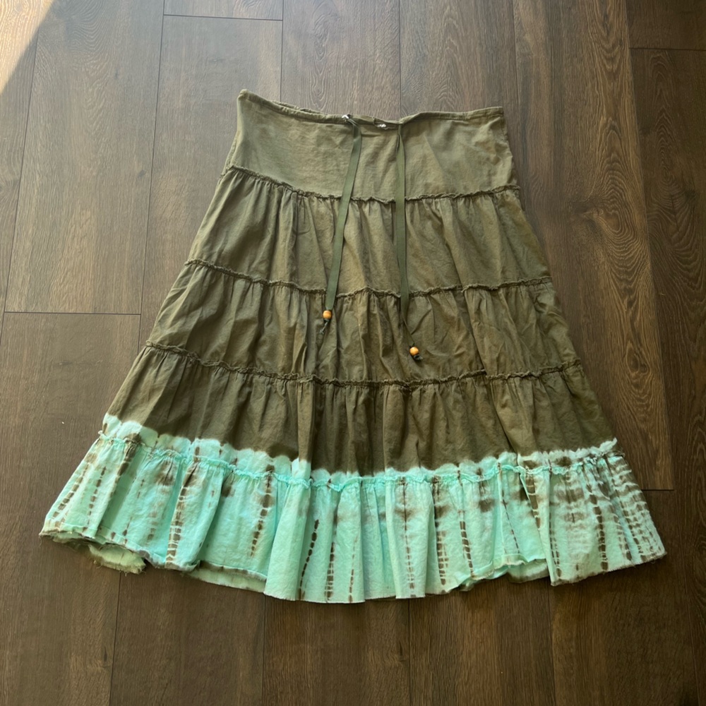 Green Dragon Tiered Skirt